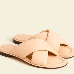 Women's Pink/Tan Slide Sandals